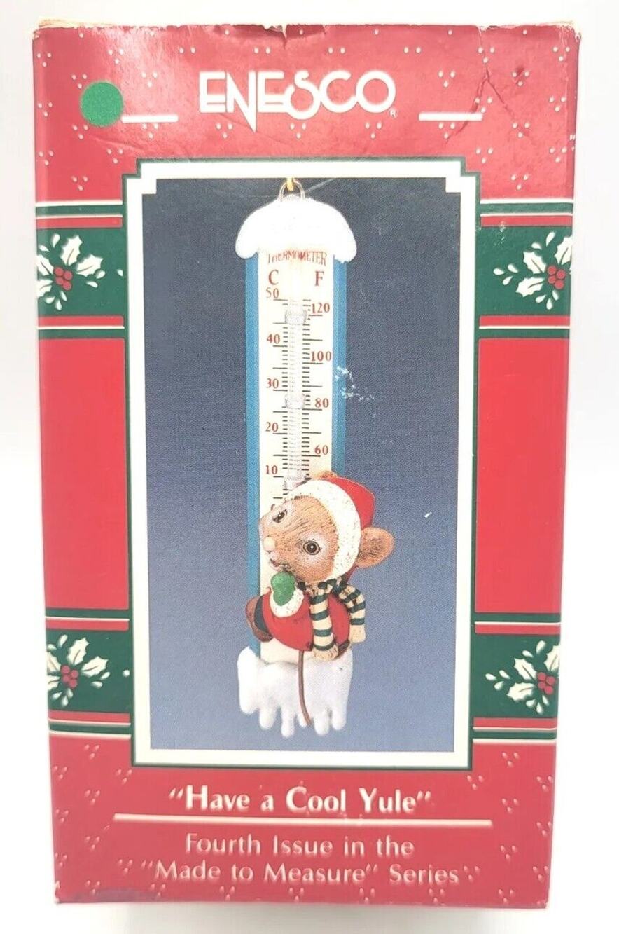Vtg ENESCO Have A Cool Yule Ornament Made to Measure Series Mike Gilmore Studio